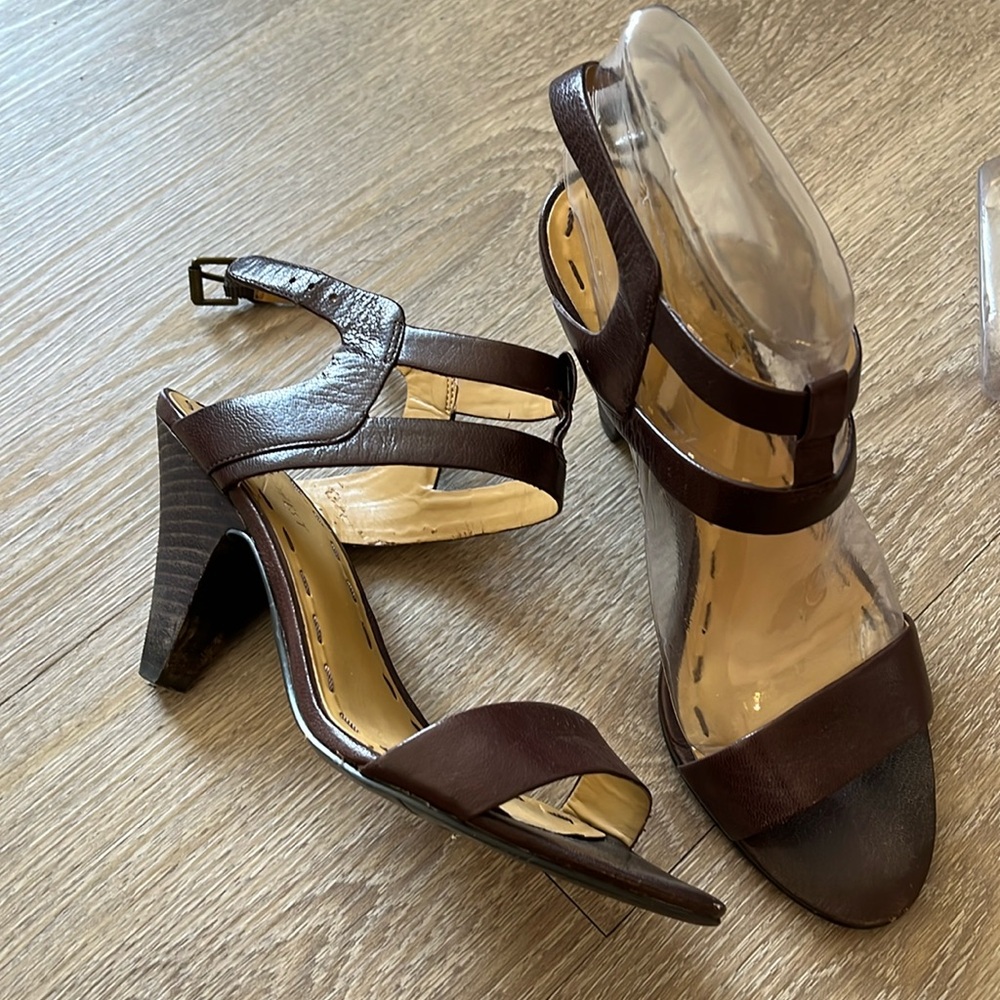 Nine West Leather Brown Heels | Size: 7